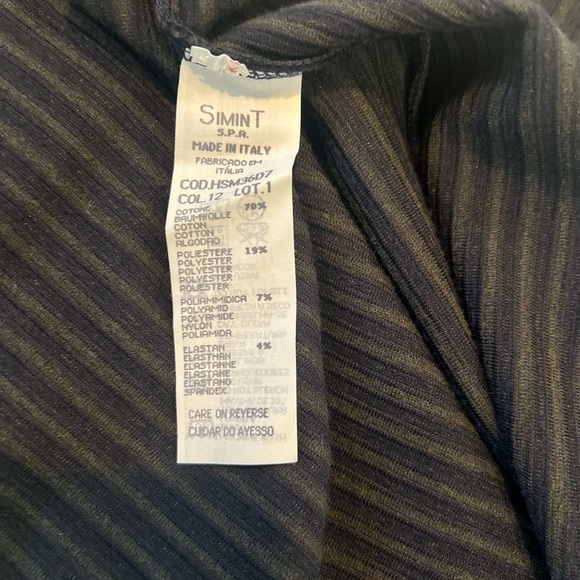 EMPORIO ARMANI NWT Ribbed Velvet Stretch, Front Zip Cotton Blend Vest Size L(&M) - Picture 8 of 11